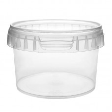 280 ML CLEAR TAMPER EVIDENT TUB and LID